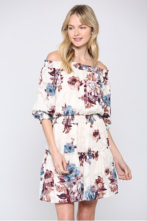 BURN OUT PRINT OFF SHOULDER DR ...